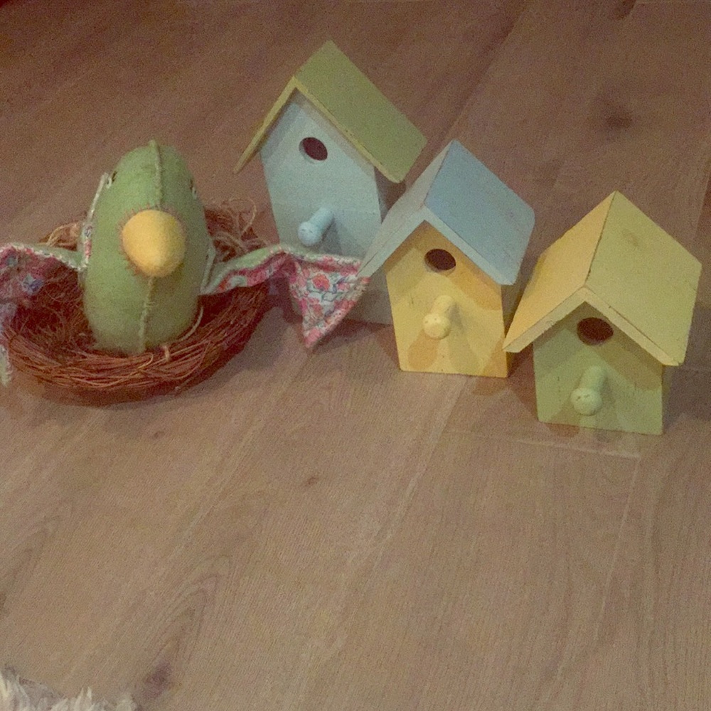 Potterybarn kids bird houses with bird and nest